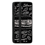 Black And White Hamburger Print Refrigerator Handle Covers