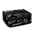 Black And White Hamburger Print Small Lunch Bag