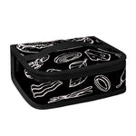 Black And White Hamburger Print Small Lunch Bag