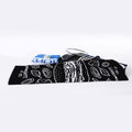 Black And White Hamburger Print Sports Towel