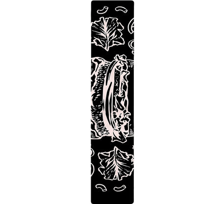 Black And White Hamburger Print Table Runner