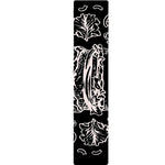 Black And White Hamburger Print Table Runner