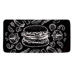 Black And White Hamburger Print Towel