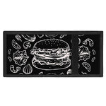 Black And White Hamburger Print Trifold Wallet