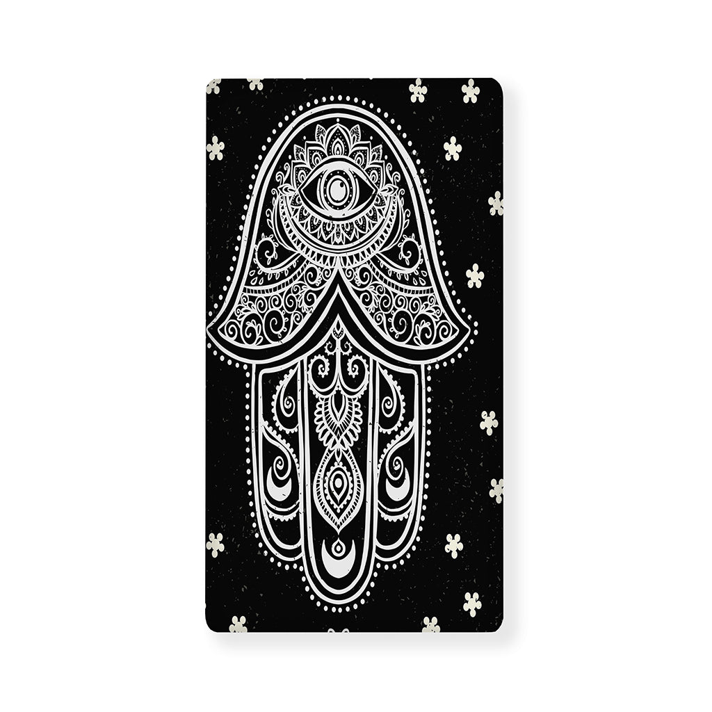 Black And White Hamsa Print Baby Crib Sheet
