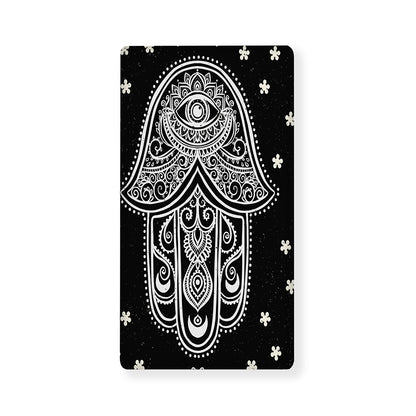 Black And White Hamsa Print Baby Crib Sheet
