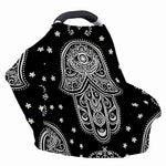 Black And White Hamsa Print Baby Seat Cover