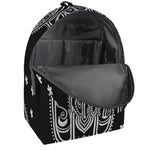 Black And White Hamsa Print Backpack