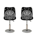 Black And White Hamsa Print Bar Stool Covers