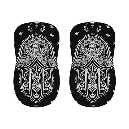 Black And White Hamsa Print Bar Stool Covers