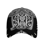 Black And White Hamsa Print Baseball Cap