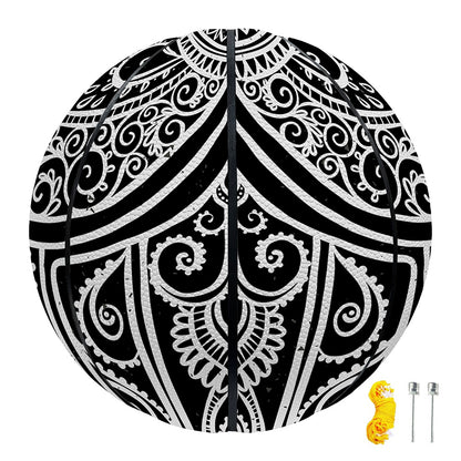 Black And White Hamsa Print Basketball