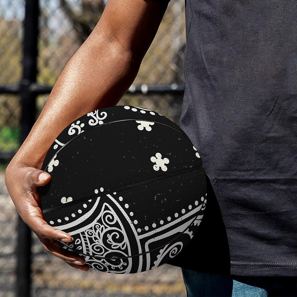 Black And White Hamsa Print Basketball