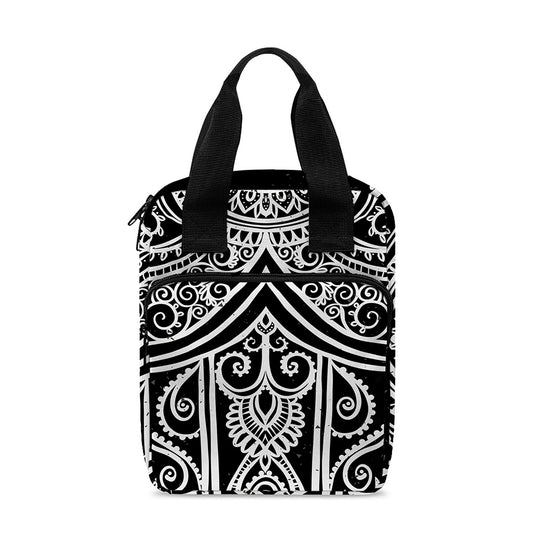 Black And White Hamsa Print Bible Tote Bag