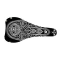 Black And White Hamsa Print Bicycle Seat Cover