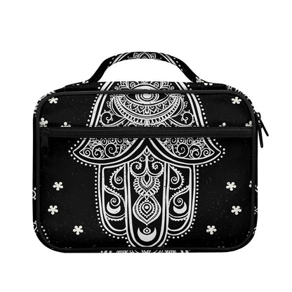 Black And White Hamsa Print Briefcase Bible Bag