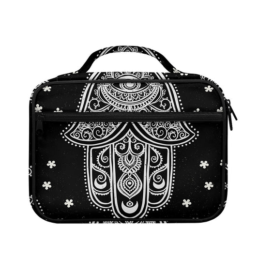 Black And White Hamsa Print Briefcase Bible Bag
