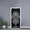 Black And White Hamsa Print Door Sticker