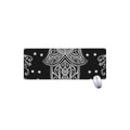Black And White Hamsa Print Extended Mouse Pad