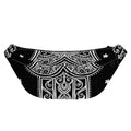 Black And White Hamsa Print Fanny Pack