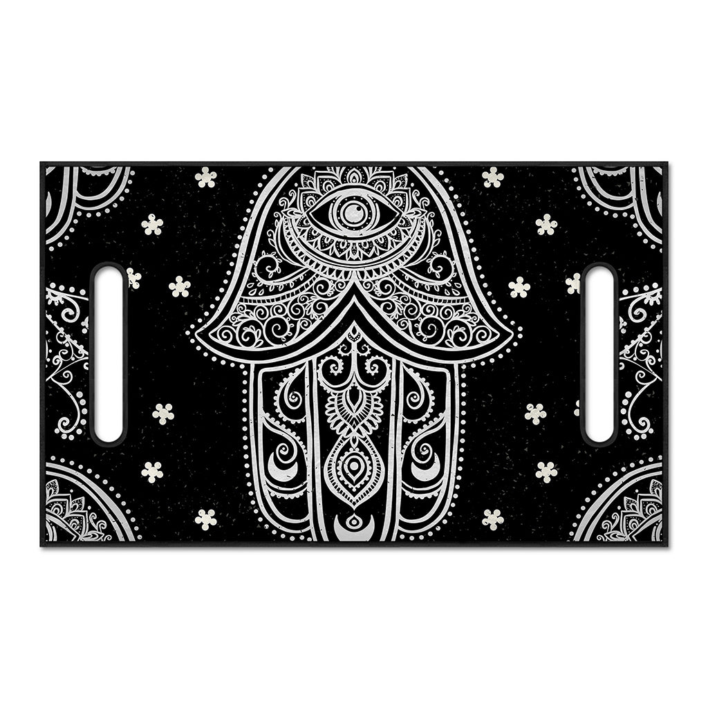 Black And White Hamsa Print Golf Cart Seat Cover