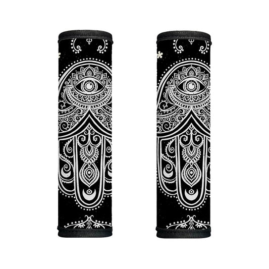 Black And White Hamsa Print Handle Covers