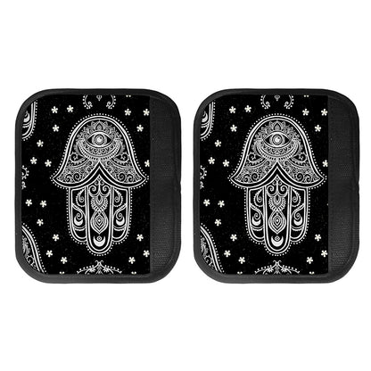 Black And White Hamsa Print Handle Covers