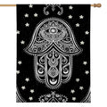 Black And White Hamsa Print House Flag