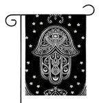 Black And White Hamsa Print House Flag