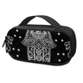 Black And White Hamsa Print Portable Cooler Travel Case