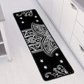 Black And White Hamsa Print Long Kitchen Mat