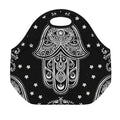 Black And White Hamsa Print Neoprene Lunch Bag