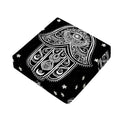 Black And White Hamsa Print Outdoor Seat Cushion Cover