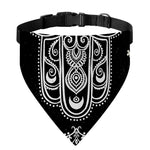 Black And White Hamsa Print Over The Collar Dog Bandana
