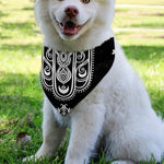 Black And White Hamsa Print Over The Collar Dog Bandana