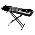 Black And White Hamsa Print Piano Keyboard Cover