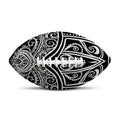 Black And White Hamsa Print Rugby Ball