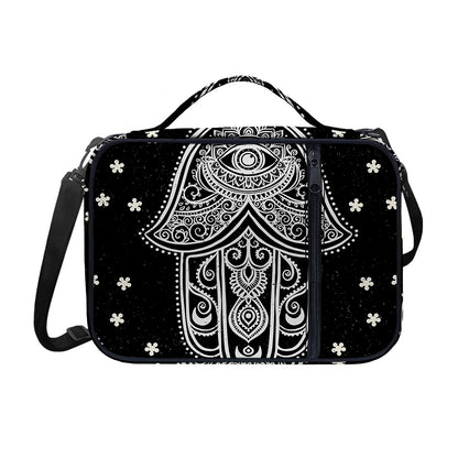 Black And White Hamsa Print Shoulder Strap Bible Bag