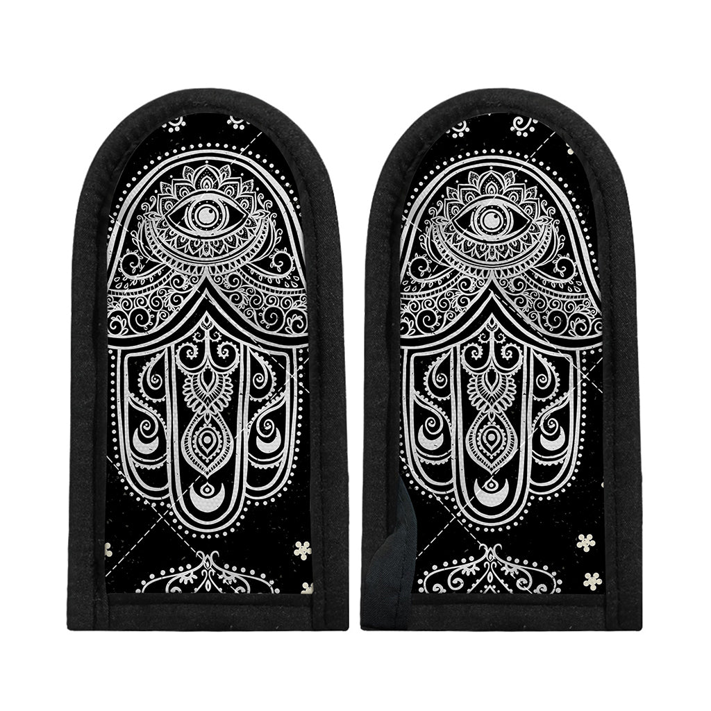 Black And White Hamsa Print Skillet Handle Cover