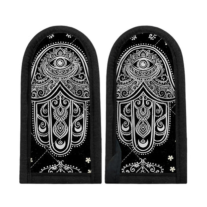 Black And White Hamsa Print Skillet Handle Cover