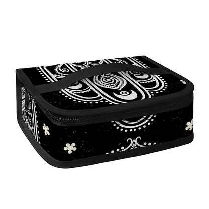 Black And White Hamsa Print Small Lunch Bag
