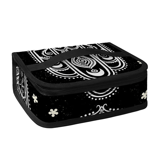 Black And White Hamsa Print Small Lunch Bag