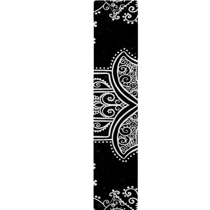 Black And White Hamsa Print Table Runner