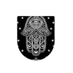 Black And White Hamsa Print Toilet Lid Cover