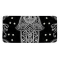Black And White Hamsa Print Towel