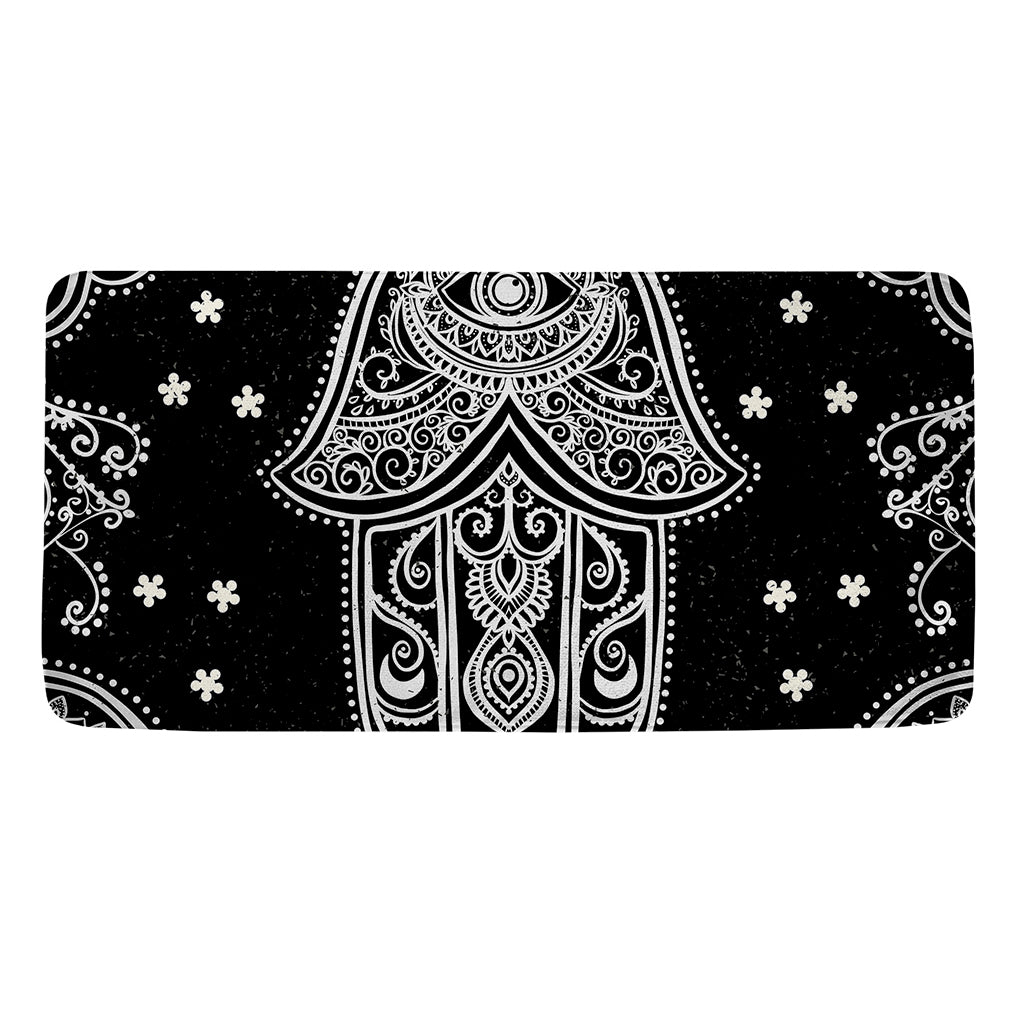 Black And White Hamsa Print Towel