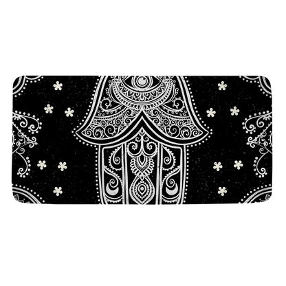 Black And White Hamsa Print Towel