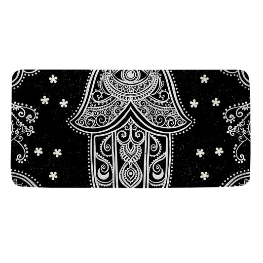 Black And White Hamsa Print Towel