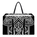 Black And White Hamsa Print Utility Tote Bag