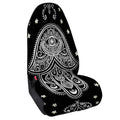 Black And White Hamsa Print Waterproof Car Seat Cover